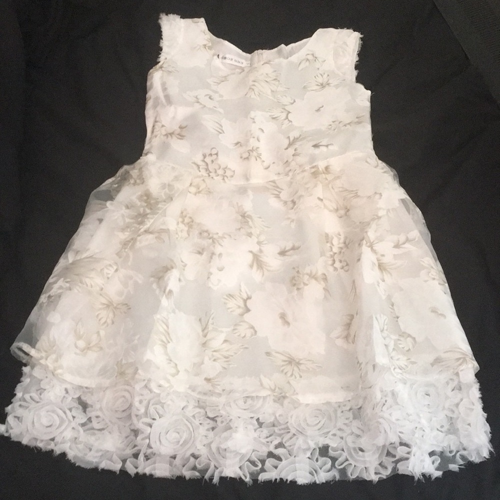 Floral White Dress